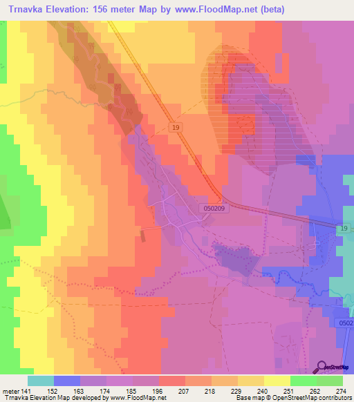 Trnavka,Slovakia Elevation Map