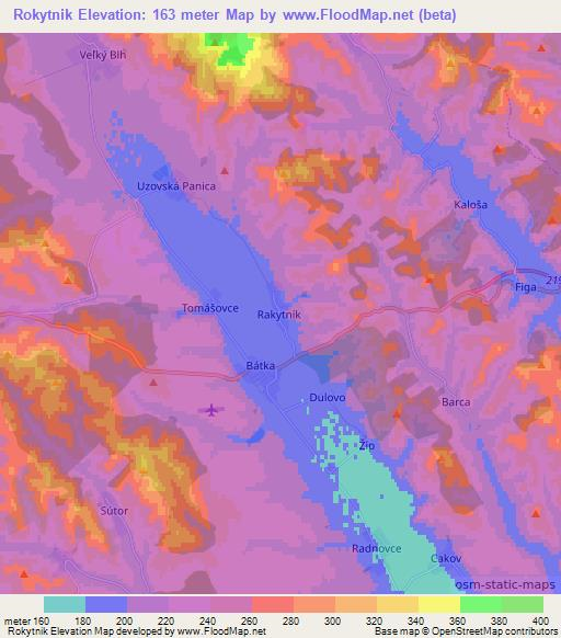 Rokytnik,Slovakia Elevation Map
