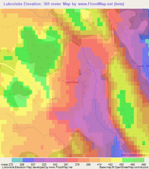 Lukovistia,Slovakia Elevation Map