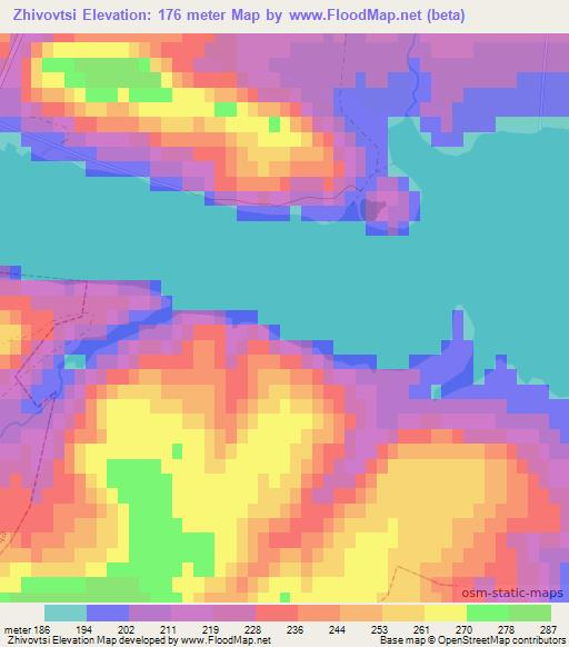 Zhivovtsi,Bulgaria Elevation Map