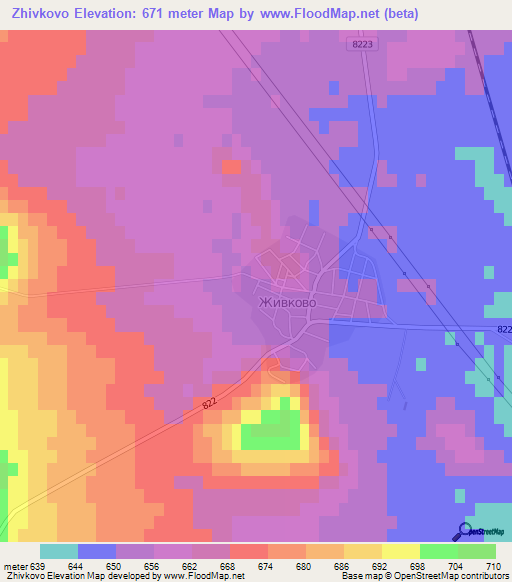 Zhivkovo,Bulgaria Elevation Map