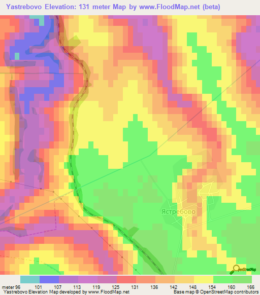 Yastrebovo,Bulgaria Elevation Map