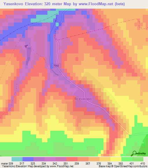 Yasenkovo,Bulgaria Elevation Map