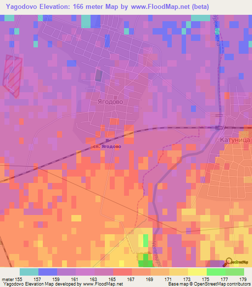 Yagodovo,Bulgaria Elevation Map