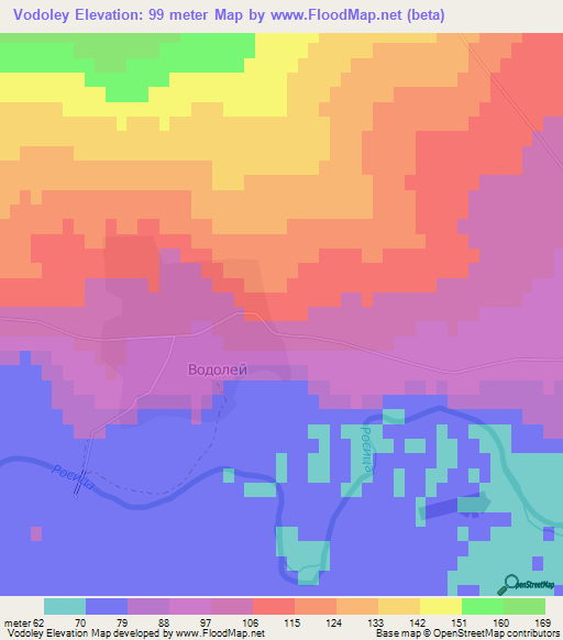 Vodoley,Bulgaria Elevation Map