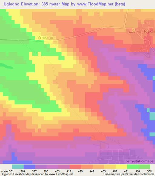 Ugledno,Bulgaria Elevation Map