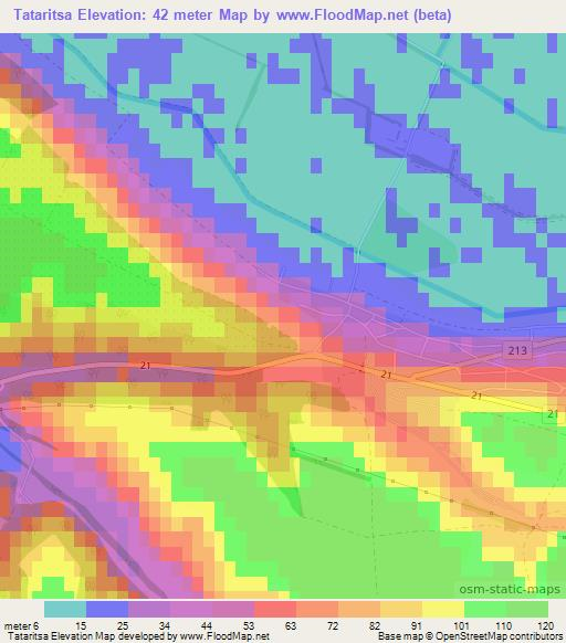 Tataritsa,Bulgaria Elevation Map