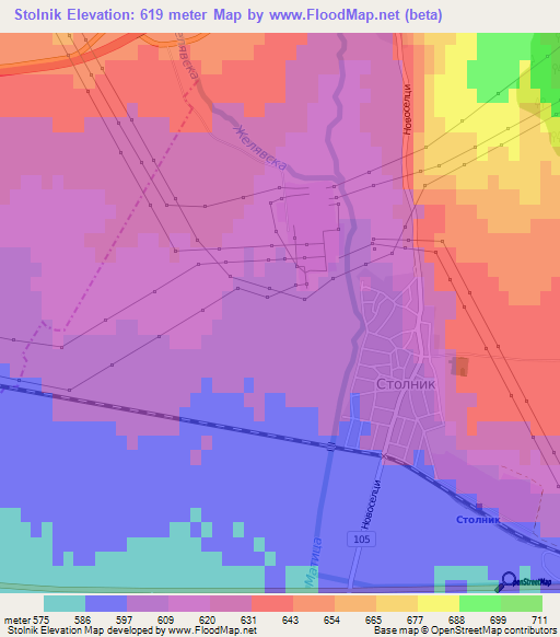 Stolnik,Bulgaria Elevation Map