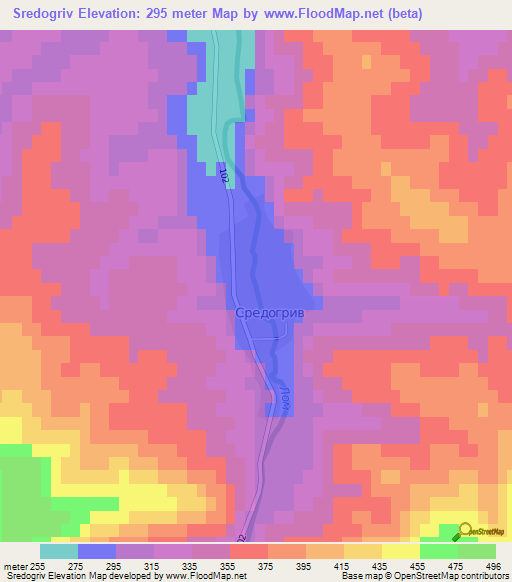 Sredogriv,Bulgaria Elevation Map