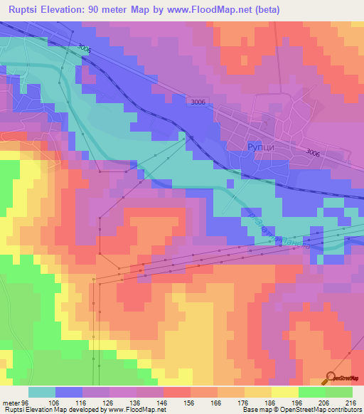 Ruptsi,Bulgaria Elevation Map