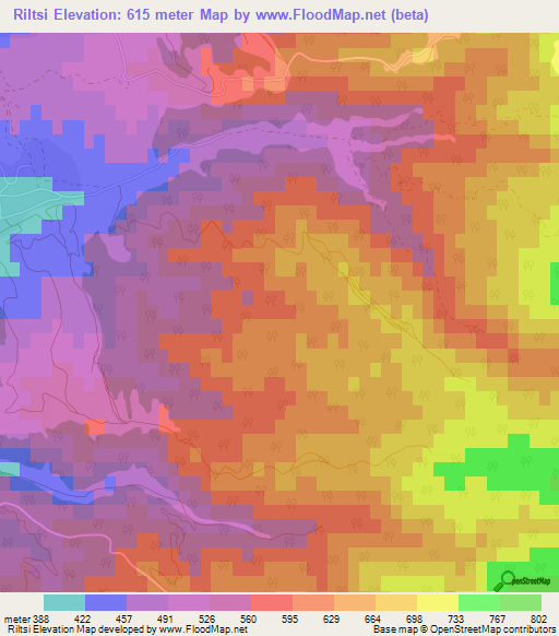 Riltsi,Bulgaria Elevation Map
