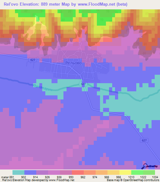Rel'ovo,Bulgaria Elevation Map