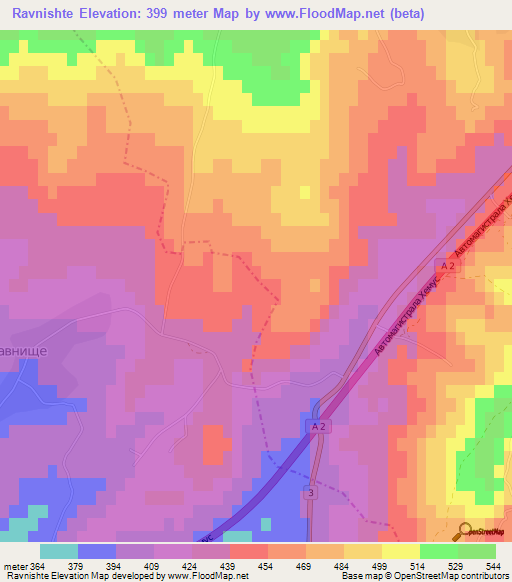 Ravnishte,Bulgaria Elevation Map