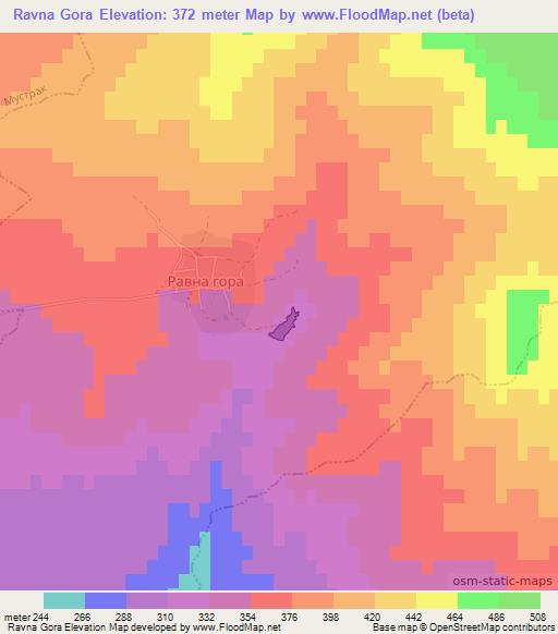 Ravna Gora,Bulgaria Elevation Map
