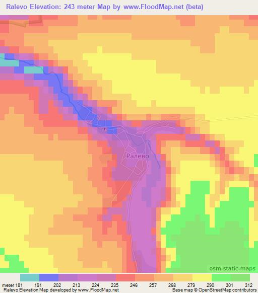 Ralevo,Bulgaria Elevation Map
