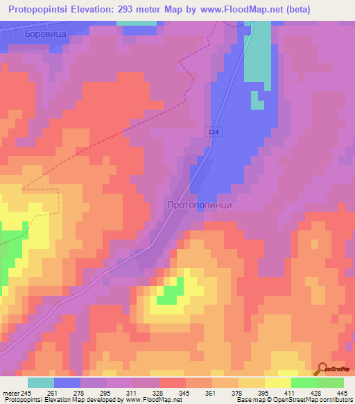 Protopopintsi,Bulgaria Elevation Map