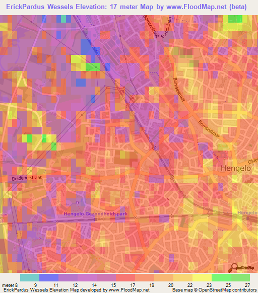 ErickPardus Wessels,Netherlands Elevation Map