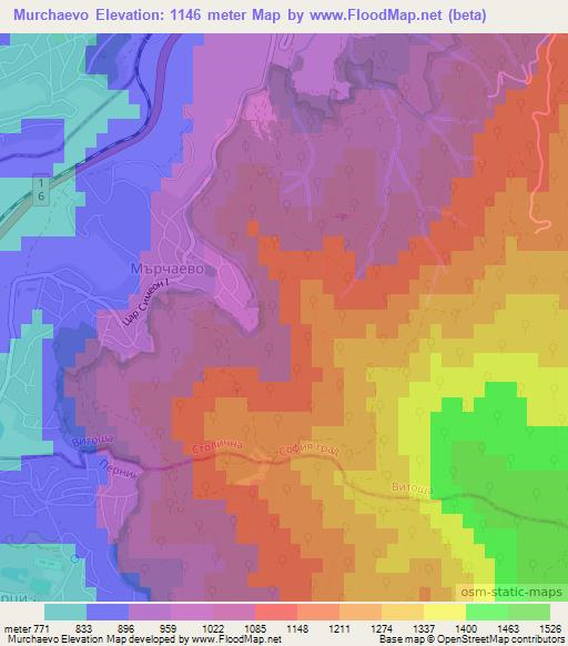 Murchaevo,Bulgaria Elevation Map