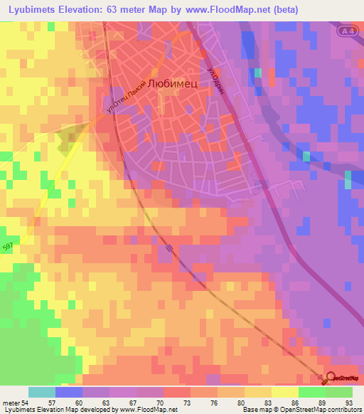 Lyubimets,Bulgaria Elevation Map