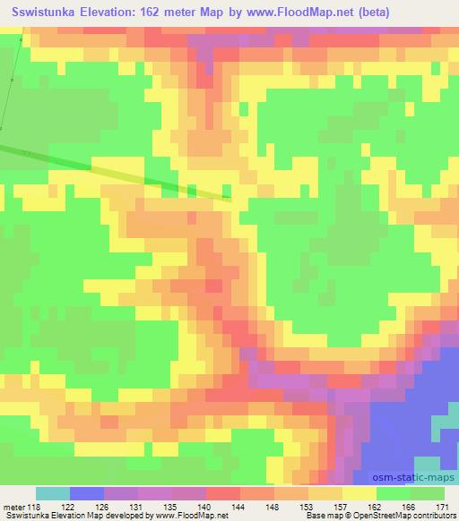 Sswistunka,Ukraine Elevation Map