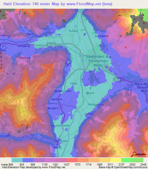 Haid,Austria Elevation Map