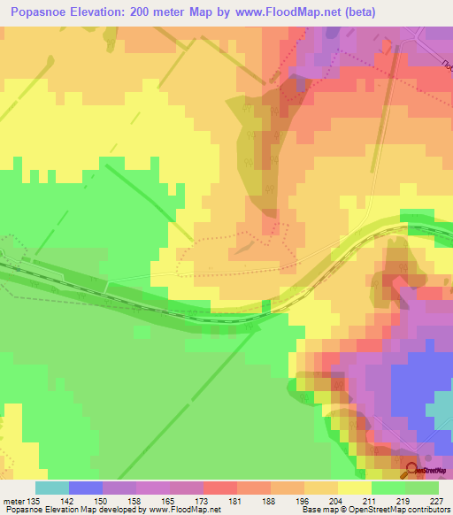 Popasnoe,Ukraine Elevation Map