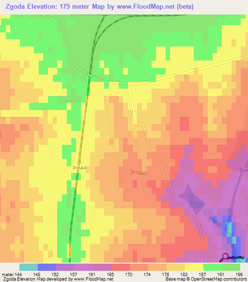 Zgoda,Ukraine Elevation Map