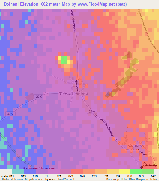 Dolneni,Macedonia Elevation Map