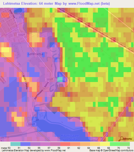 Lehtmetsa,Estonia Elevation Map