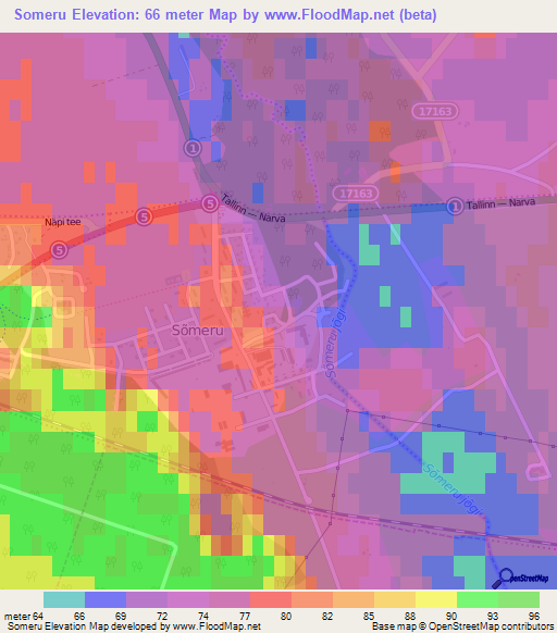 Someru,Estonia Elevation Map