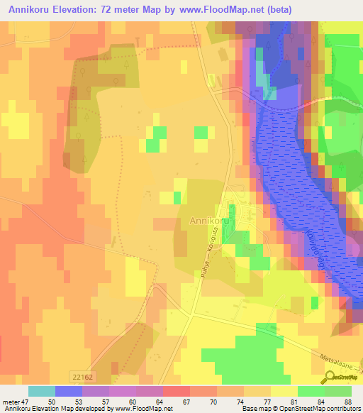 Annikoru,Estonia Elevation Map