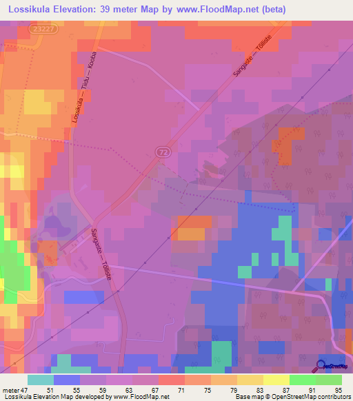 Lossikula,Estonia Elevation Map