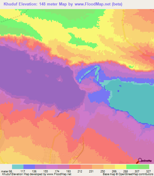 Khuduf,Azerbaijan Elevation Map