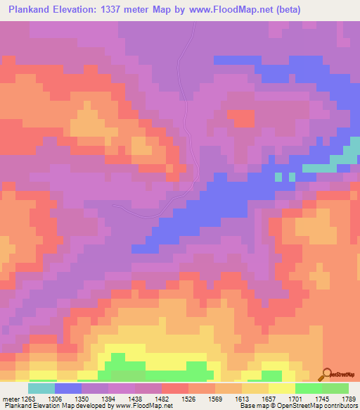 Plankand,Azerbaijan Elevation Map