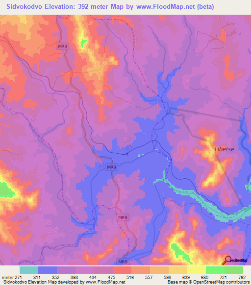 Sidvokodvo,Swaziland Elevation Map