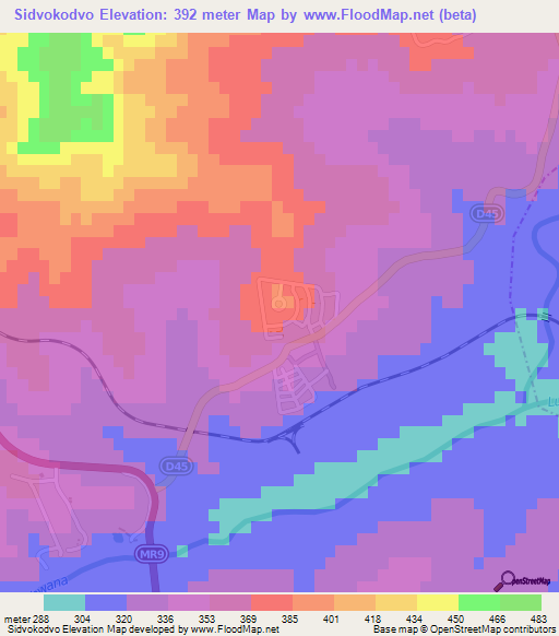 Sidvokodvo,Swaziland Elevation Map