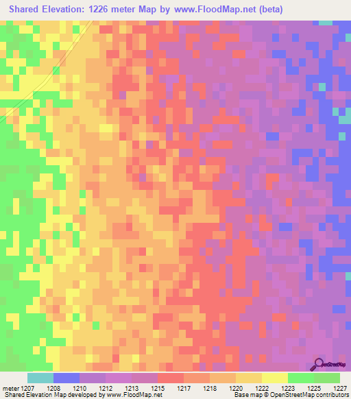 Shared,Iran Elevation Map
